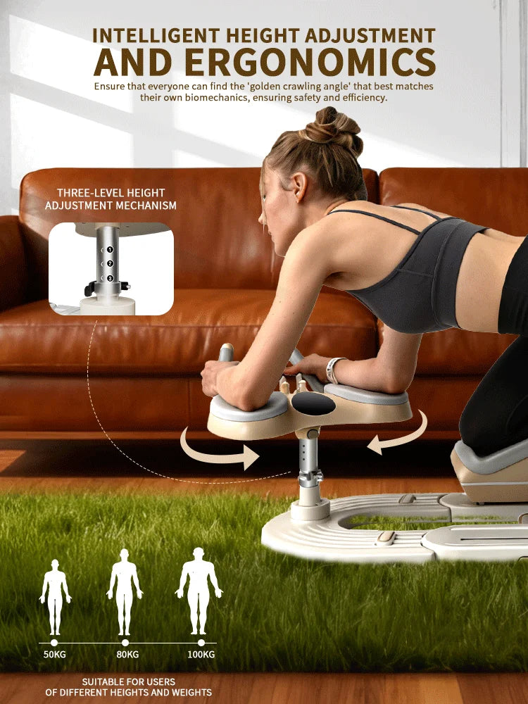 Back Stretch Trainer Spinal Twist Machine For Waist Abdomen Crunches