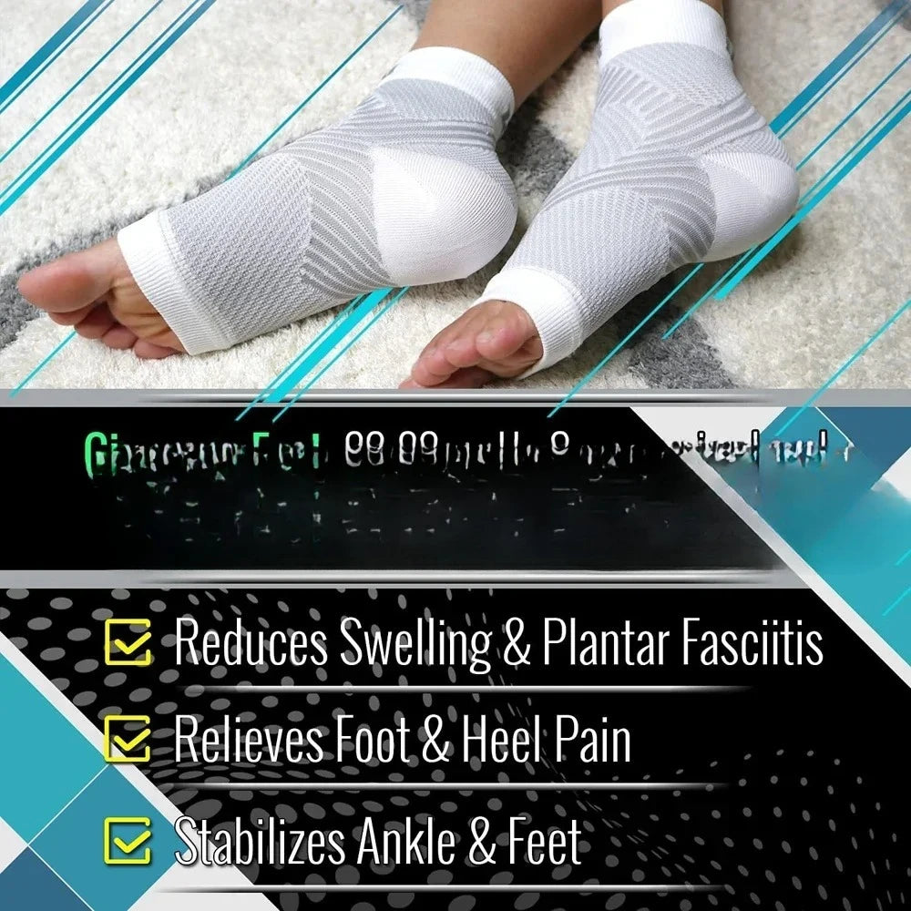 Plantar Fasciitis Night Splint And Compression Sock Set