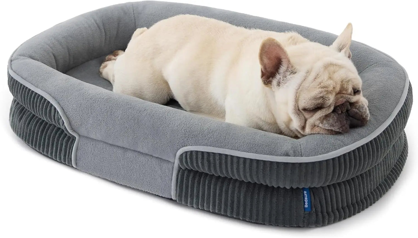 Bedsure Orthopedic Dog Bed Bolster Sofa For Senior Dogs