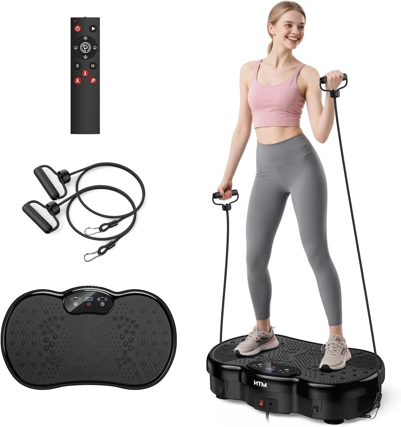 HTM Whole Body Vibration Plate Fitness Massage Calorie Counter