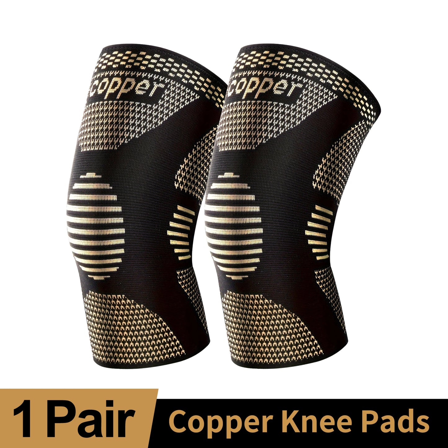 Copper Ion Knee Brace 2 Pack Basketball Sports Breathable