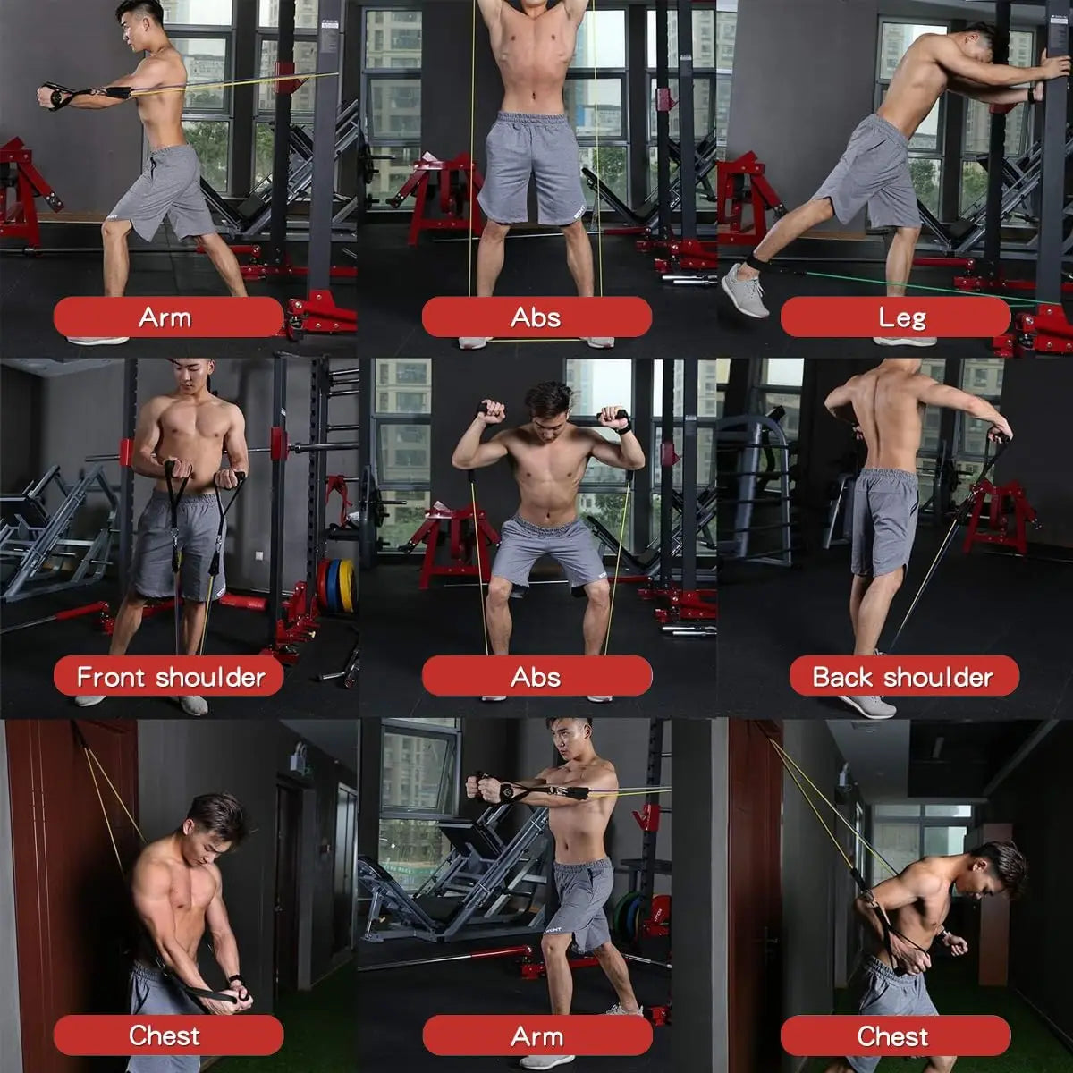 WHATAFIT Resistance Bands With Handles For Strength Training