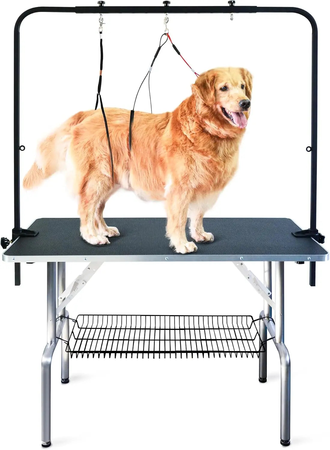 Professional Dog Grooming Table With Adjustable Arm And Dual Loops