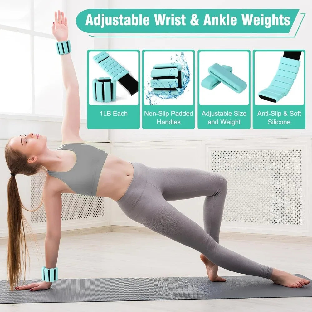 YTYIN Pilates Equipment Kit for Home Workout Ring Ball Set