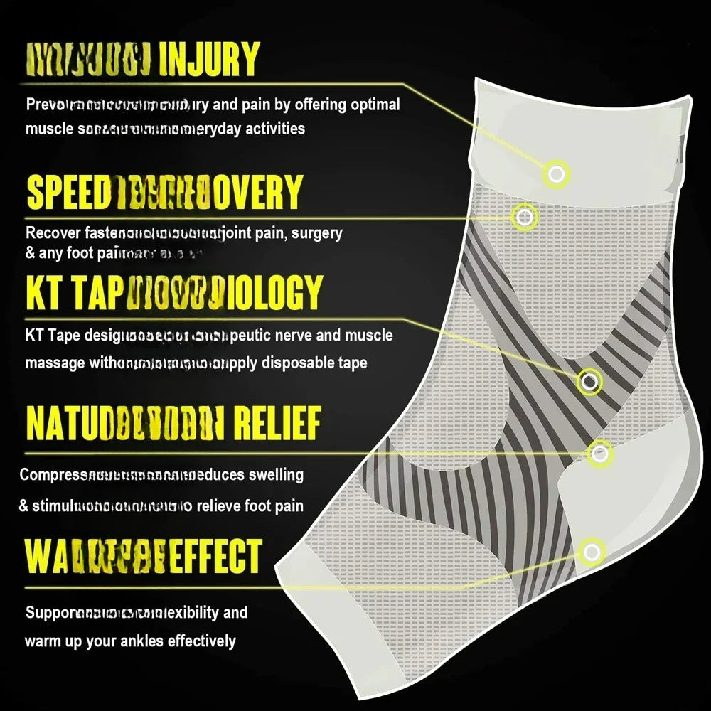 Plantar Fasciitis Night Splint And Compression Sock Set