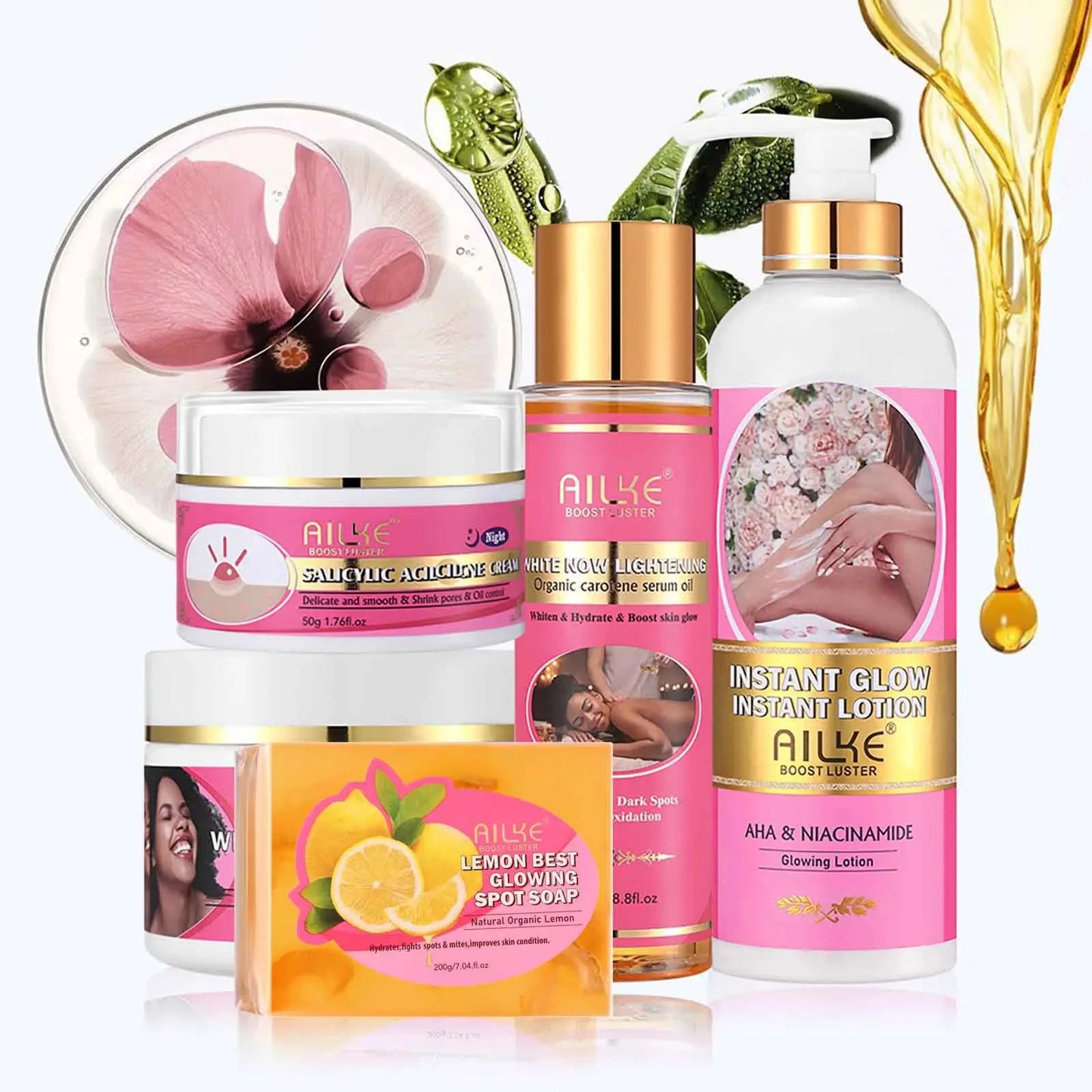 AILKE Niacinamide Brightening Moisturizing Skin Care Set For Women