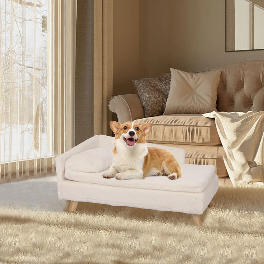 BINGOPAW Elevated Pet Sofa Bed With Waterproof Cozy Cushion