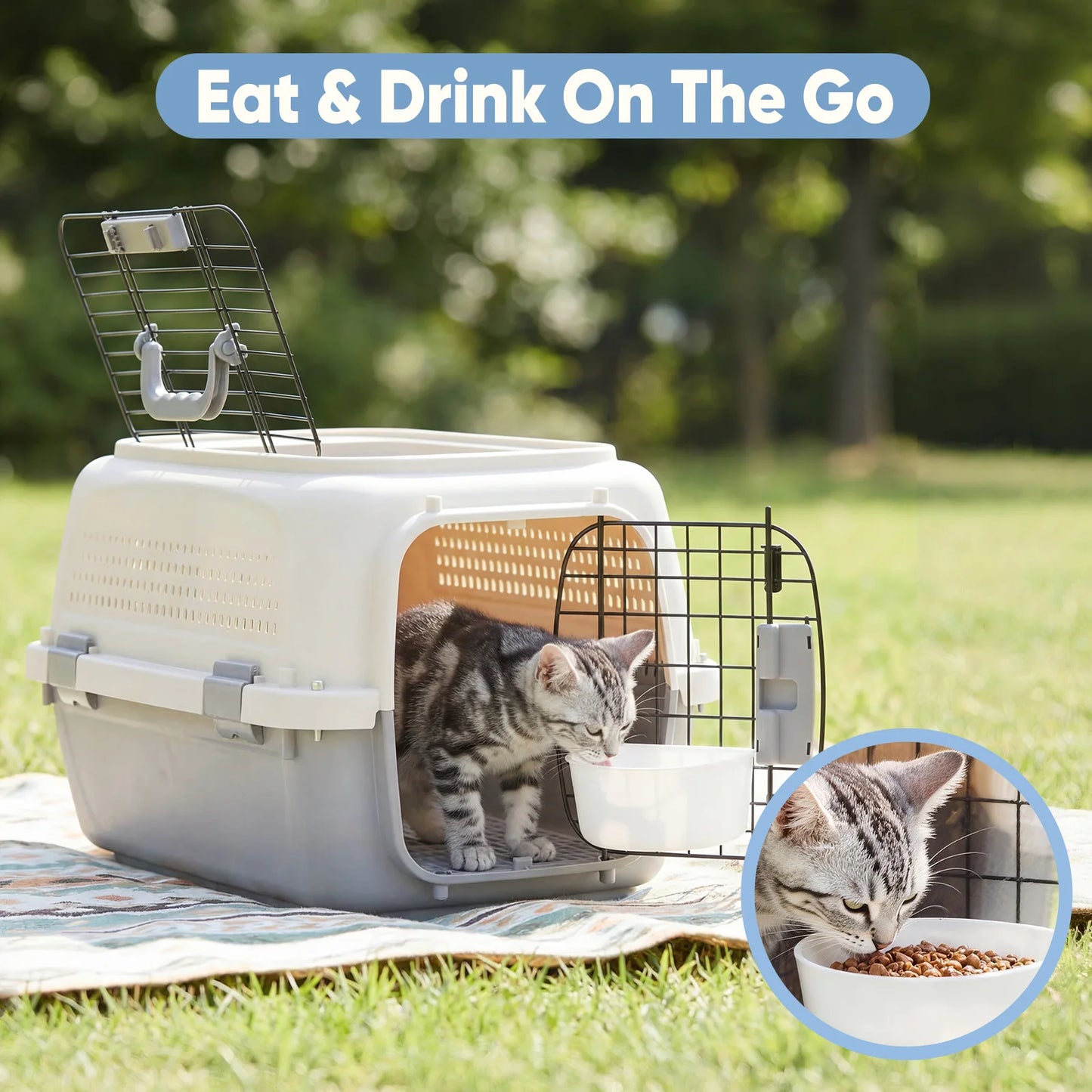 Pet Carrier For Small Dogs And Cats Front Load Crate