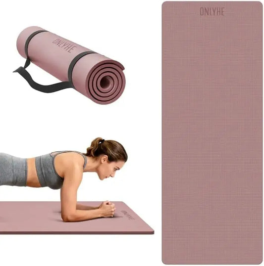 Extra Thick Yoga Mat TPE Anti Slip Lightweight For Fitness