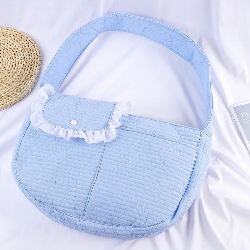 Handmade Pet Carrier Bag For Small Dogs And Cats Breathable