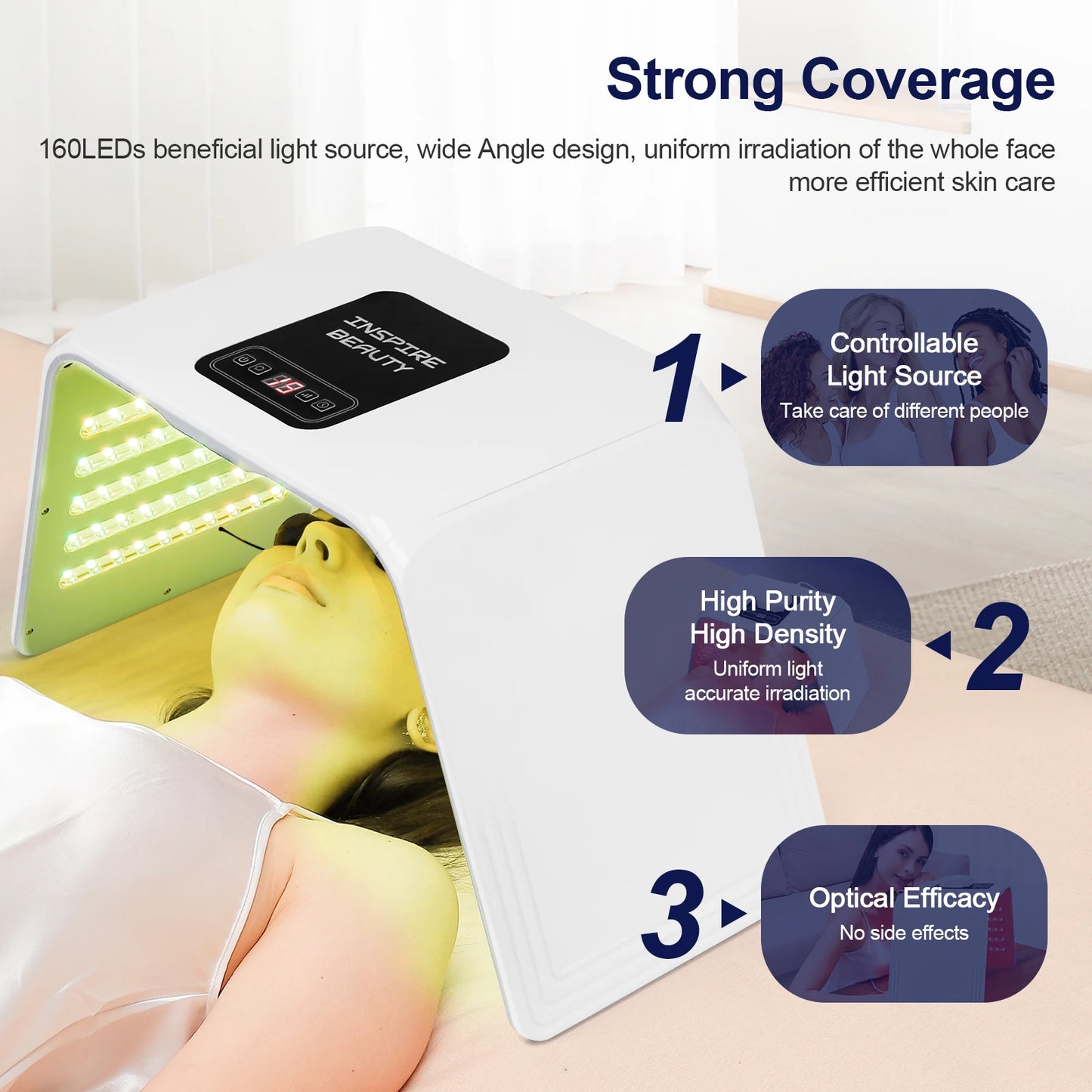 Foreverlily Foldable LED Photon Skin Rejuvenation Machine