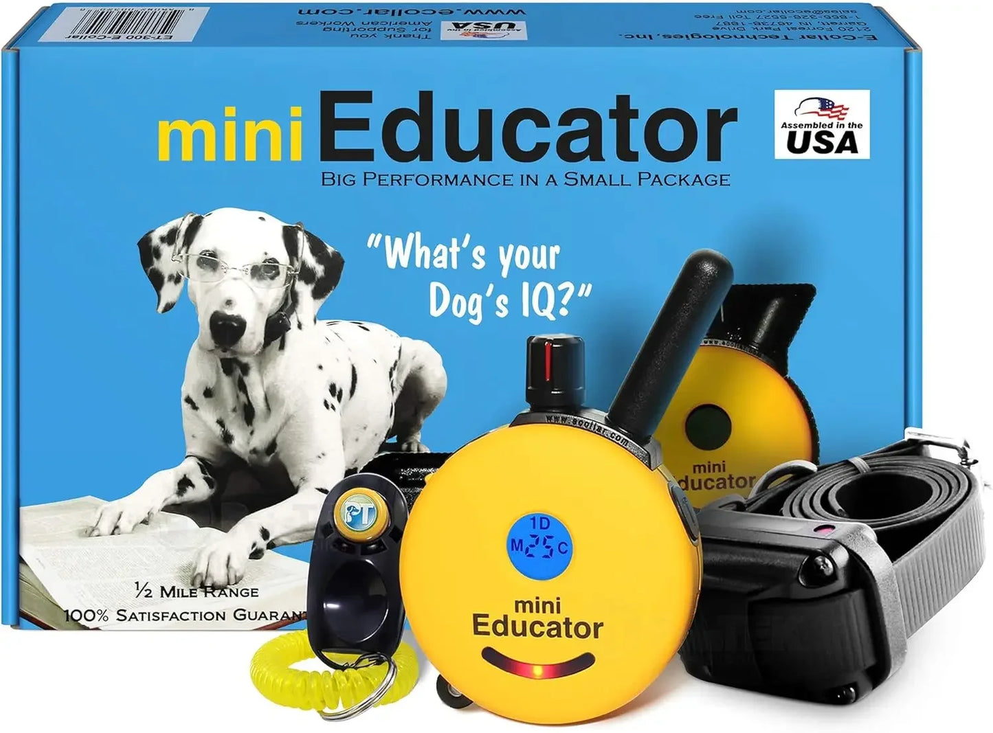 ET-300 Mini Dog Training E Collar With Remote Waterproof Half Mile 100 Levels