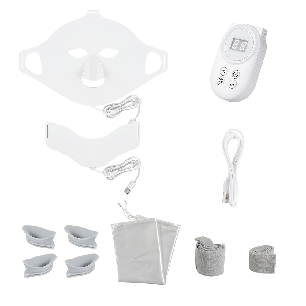 Foreverlily 7 Colors Photon Face Neck LED Mask Silicone