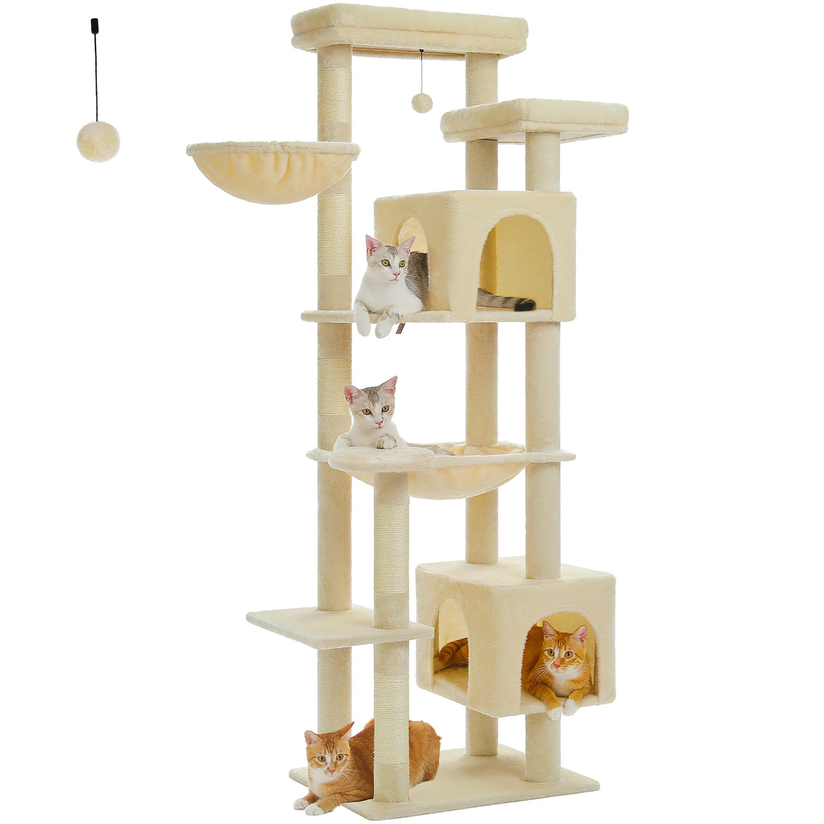 PAWZ Road Multi-Level Cat Tower With Scratching Posts And Perches