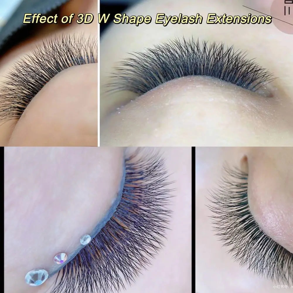 NAGARAKU W Shape 3D 4D 5D Eyelash Extensions Natural Volume