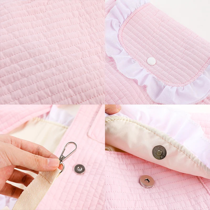 Handmade Pet Carrier Bag For Small Dogs And Cats Breathable