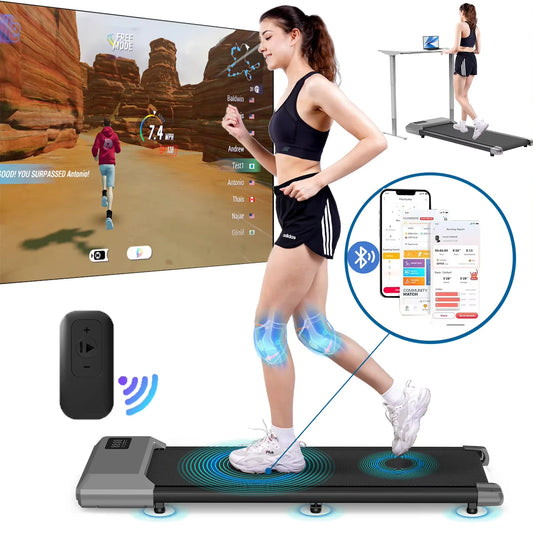 2 In 1 Walking Pad Treadmill For HomeOfficeUnderDesk UltraQuiet