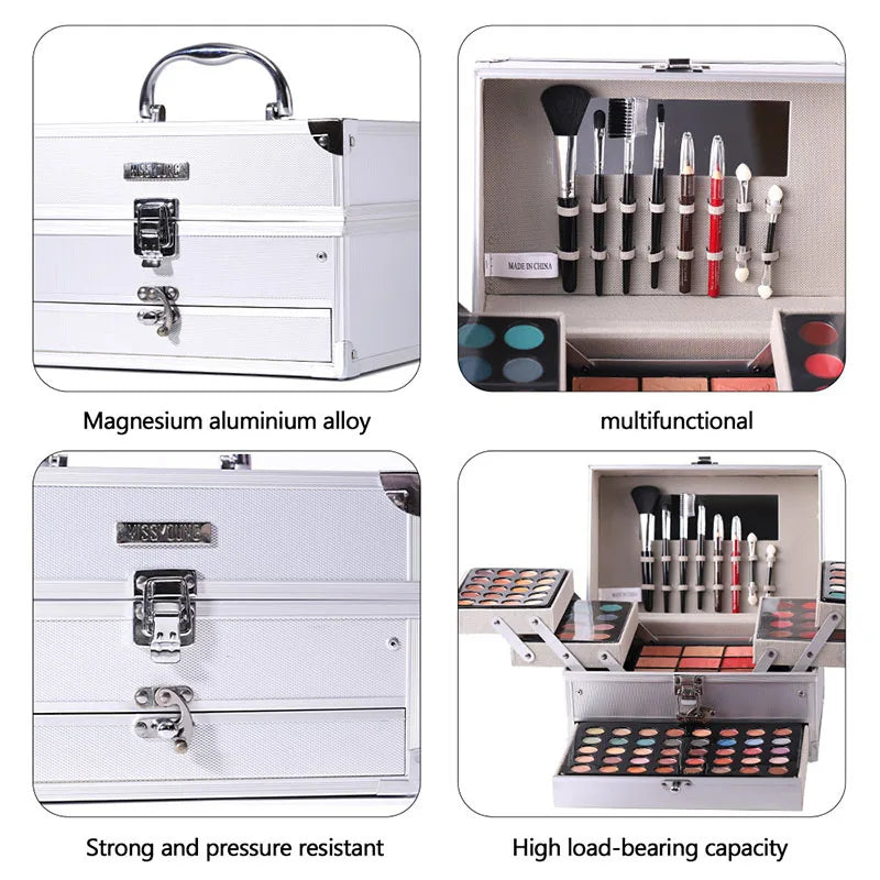 Multi Function Makeup Set With Mirror Lipstick Eyeshadow And Blush