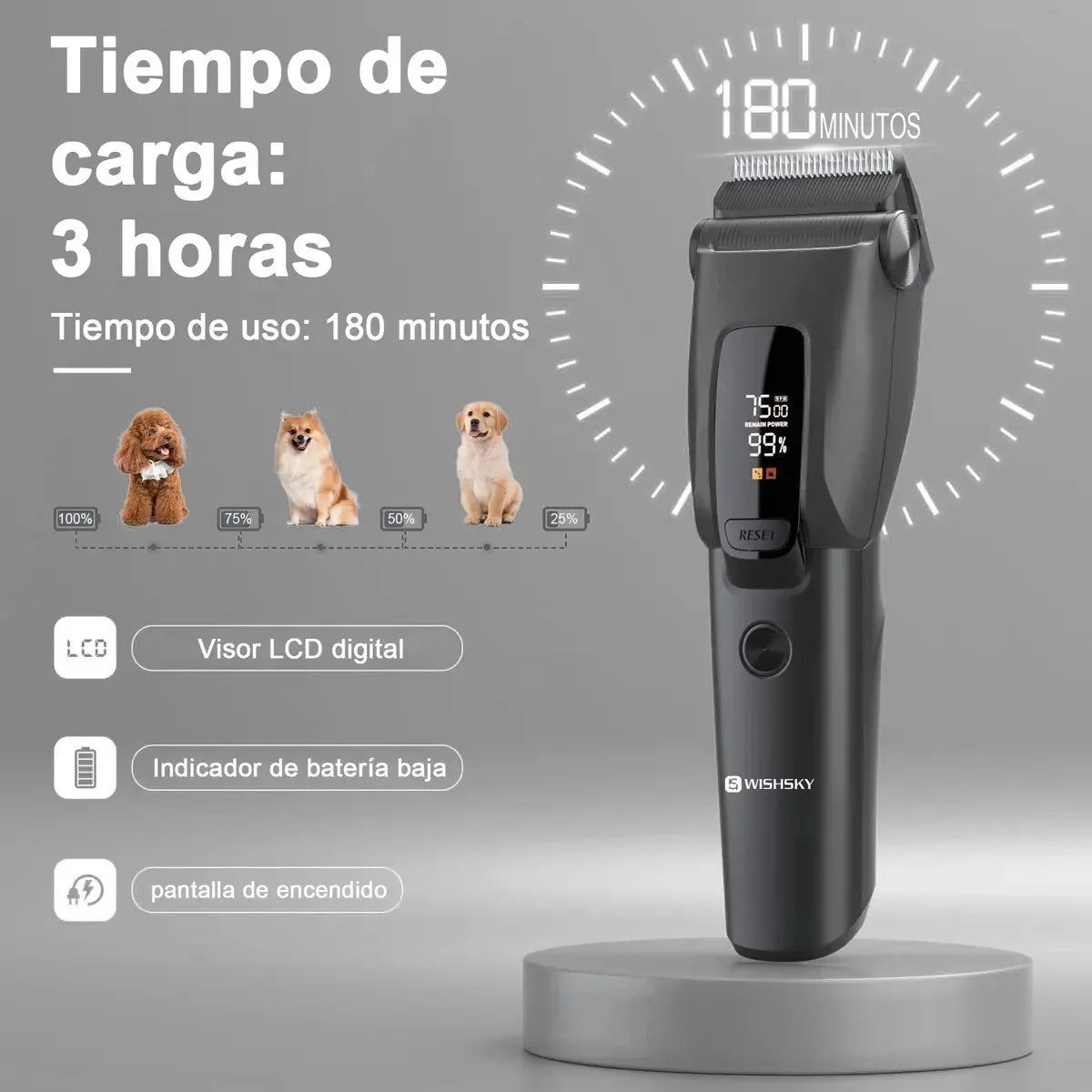 Dog Cat Grooming Clippers Professional Hair Trimmer For Pets