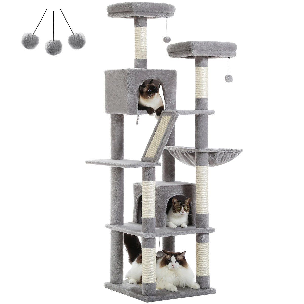 PAWZ Road Multi-Level Cat Tower With Scratching Posts And Perches