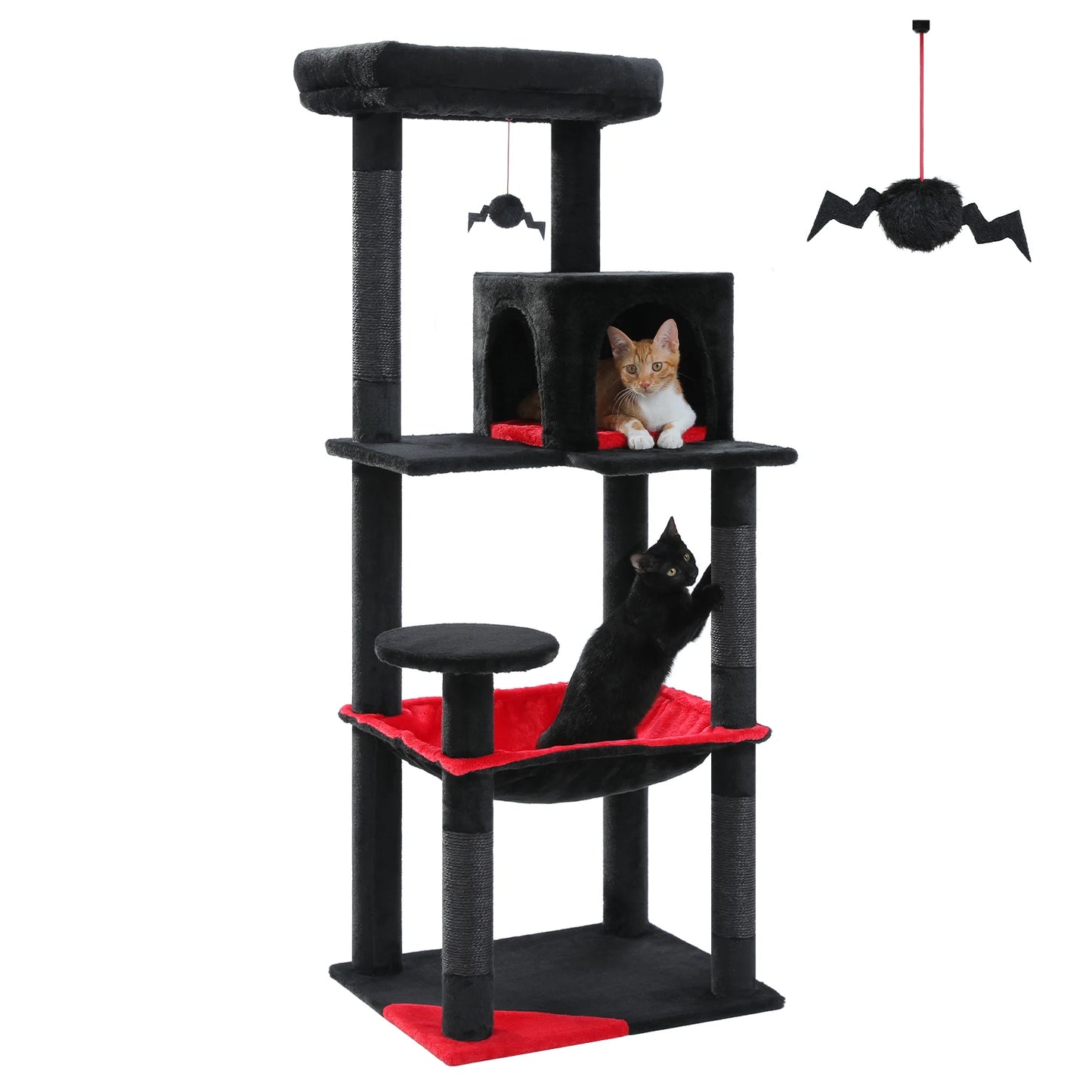 PAWZ Road Cat Tree Indoor 5 Level Tower For Large Cats Cozy Condo Perch