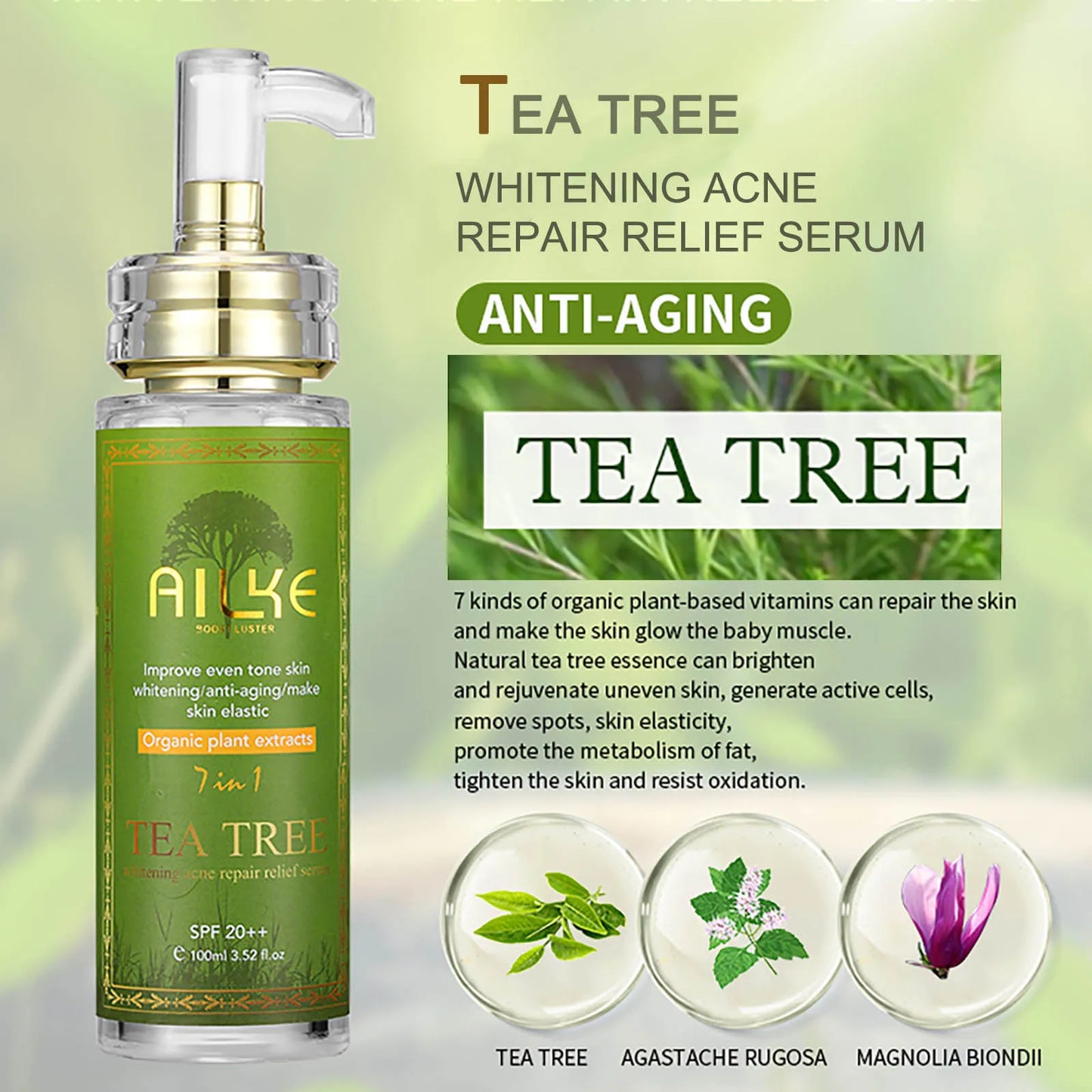 AILKE Skin Glowing Serum For Even Tone With Glutathione