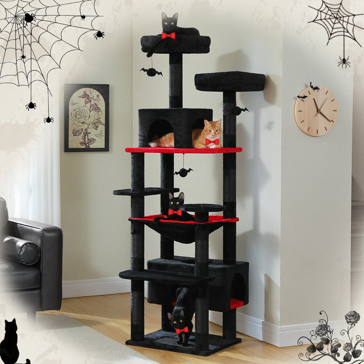 PAWZ Road Large Cat Tree Tower With Scratching Posts Hammock