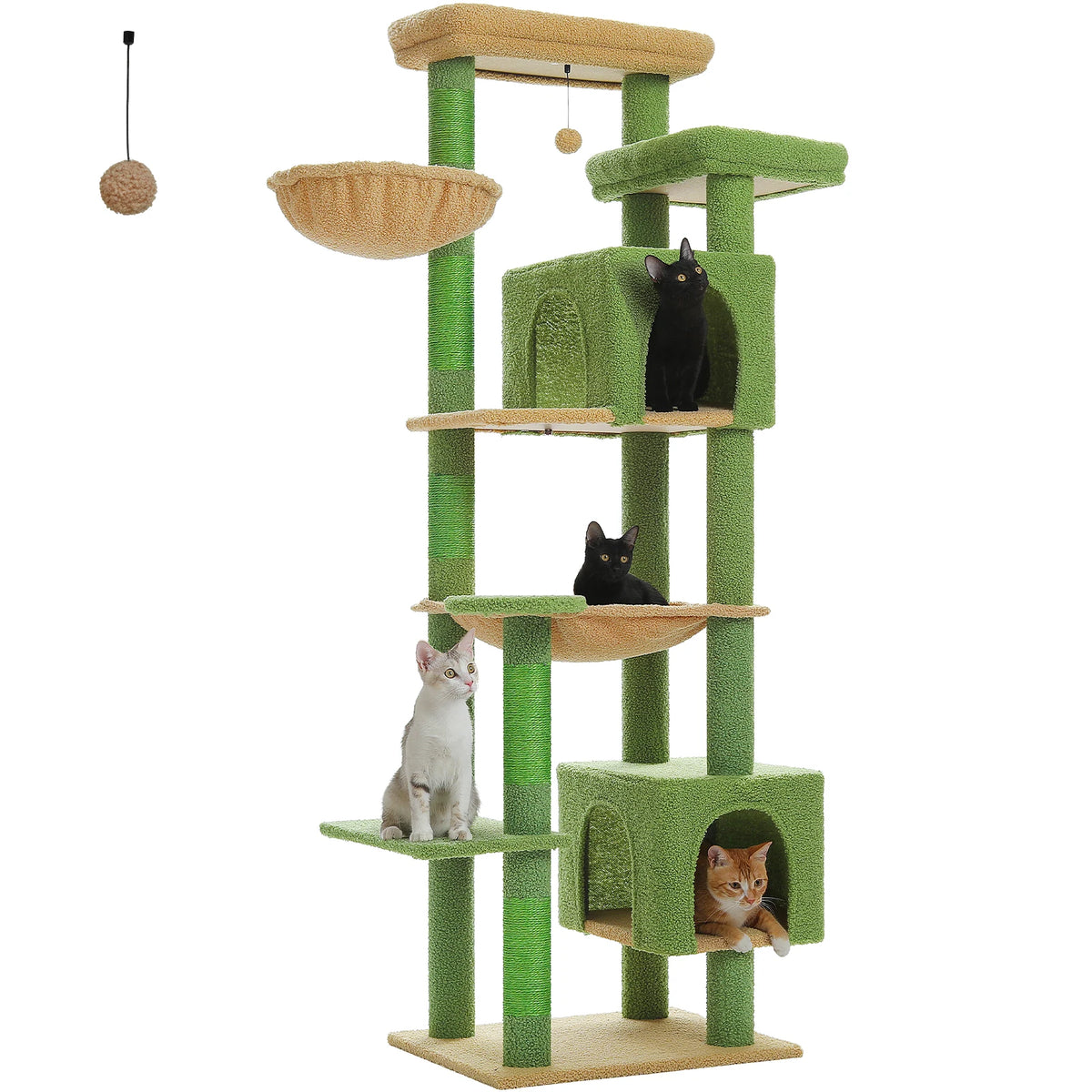 PAWZ Road Multi-Level Cat Tower With Scratching Posts And Perches