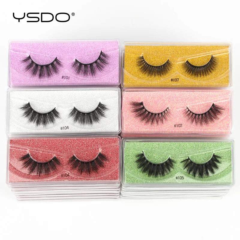 YSDO 3D Mink Strip Lashes Natural Soft False Eyelash Extensions