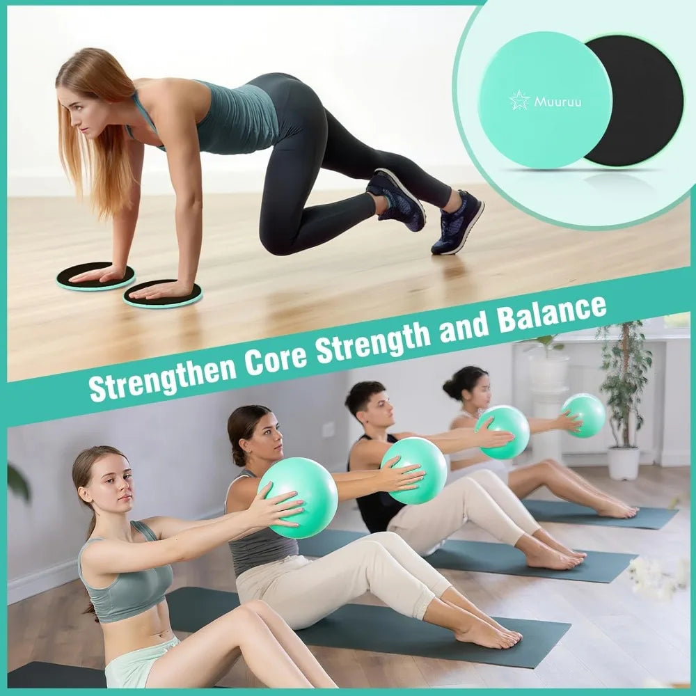 YTYIN Pilates Equipment Kit for Home Workout Ring Ball Set