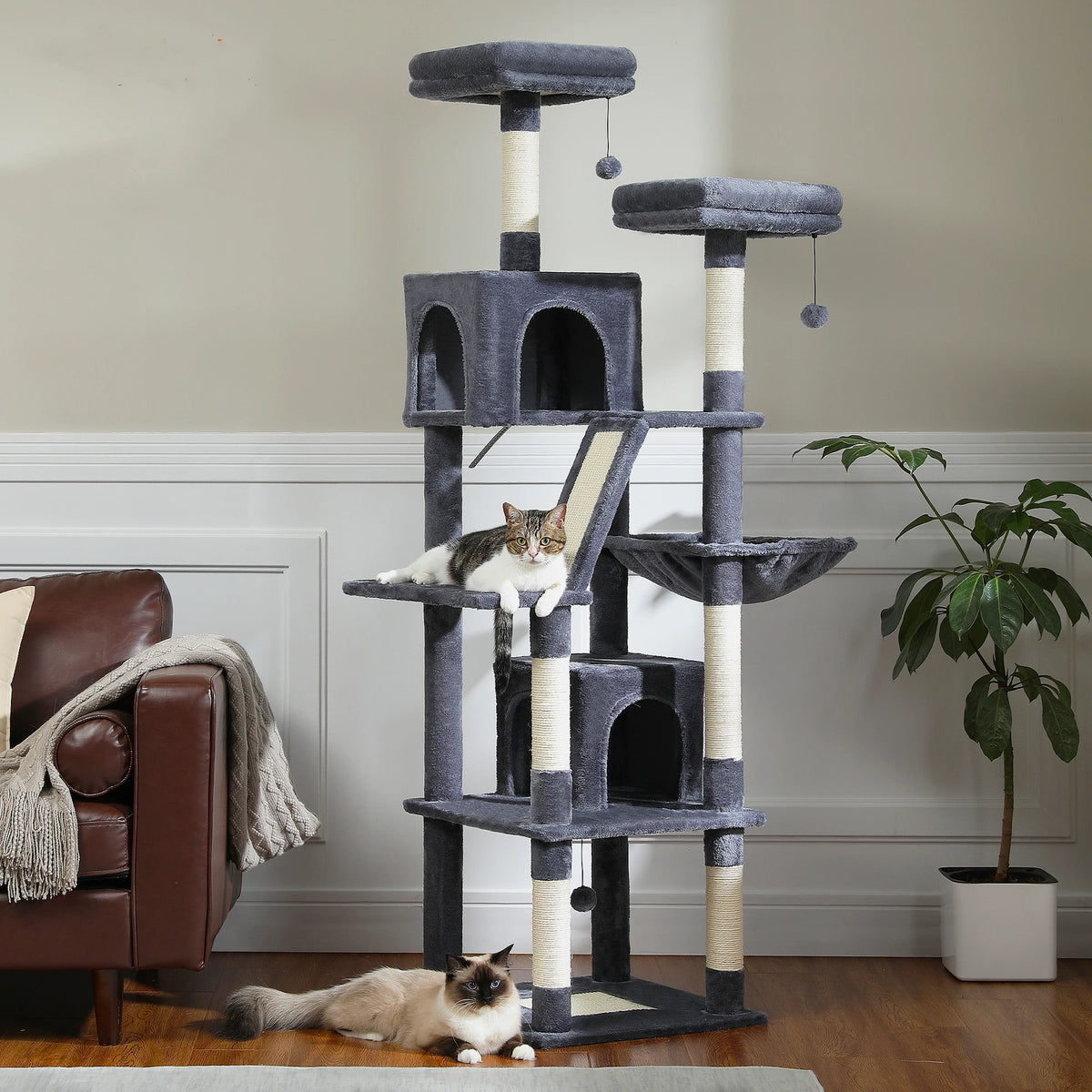 PAWZ Road Multi-Level Cat Tower With Scratching Posts And Perches
