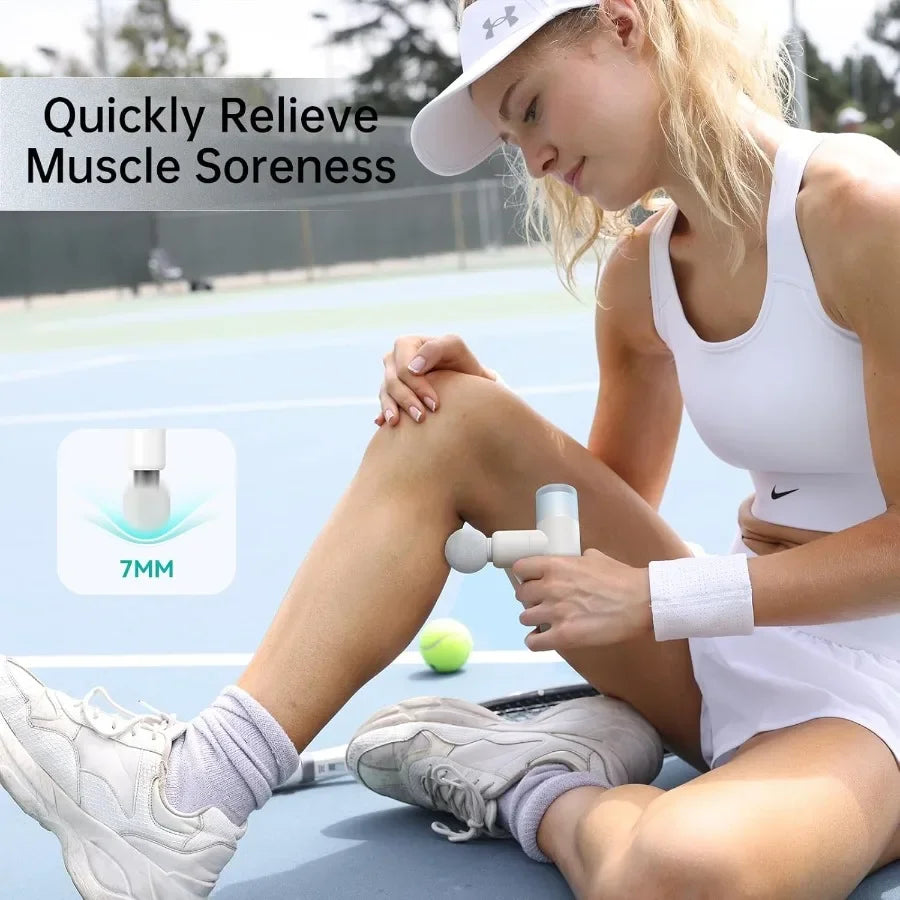 Portable Massage Gun for Back Pain Relief and Facial Massage