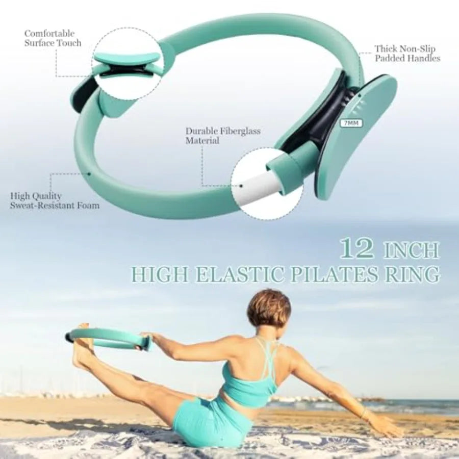 YAO HUI HUANG Pilates Kit With Resistance Bands Dumbbells