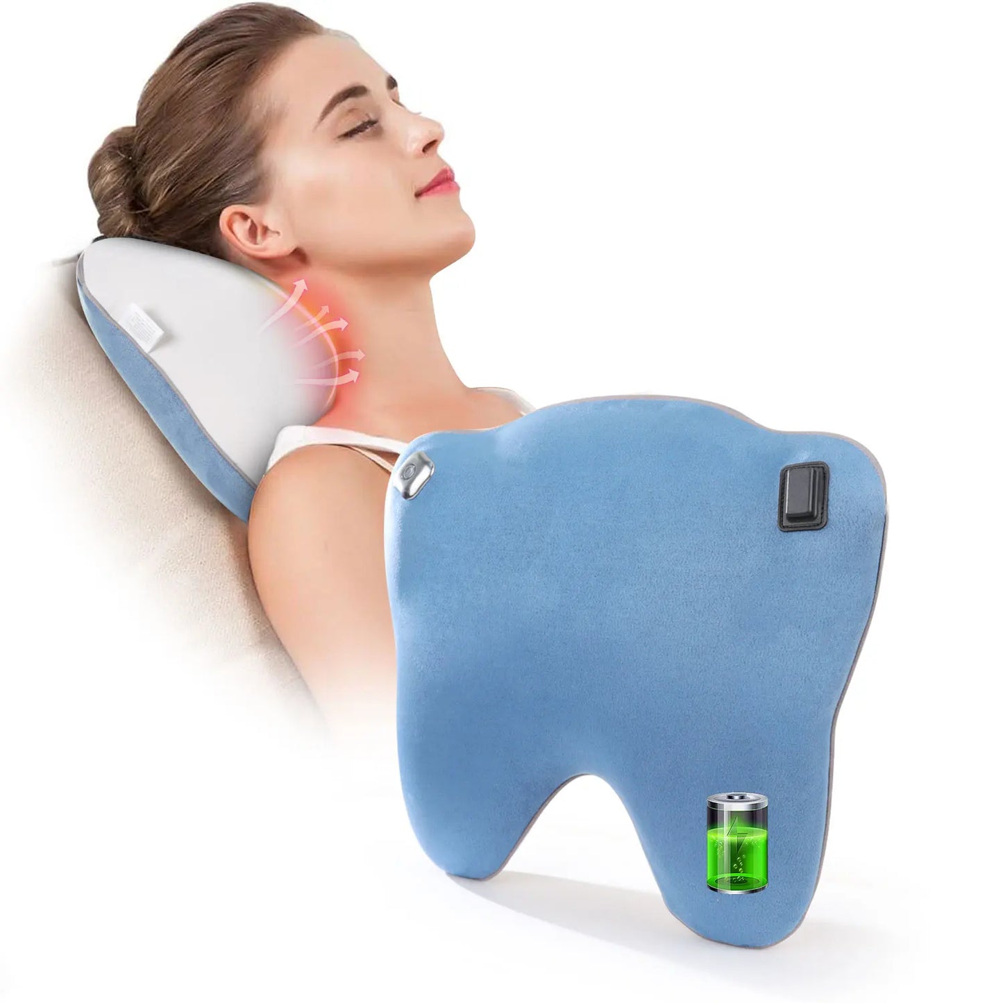 Cordless Back Massager With Heat For Neck And Back Massage