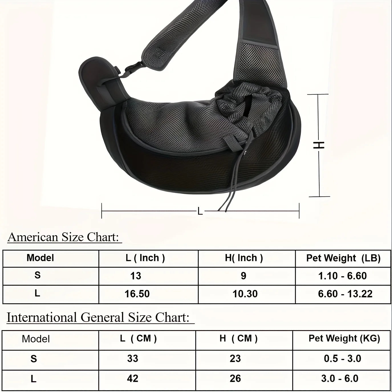 Breathable Pet Sling Carrier for Small Dogs and Cats