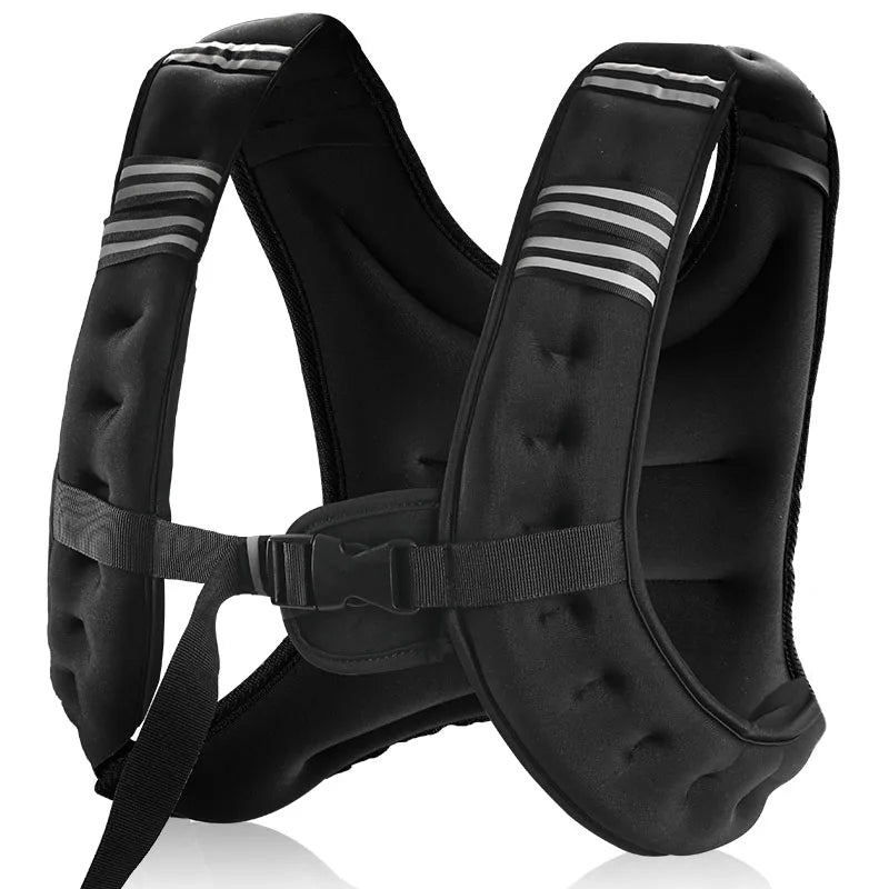 12lb Reflective Stripe Weight Vest for Cardio and Strength