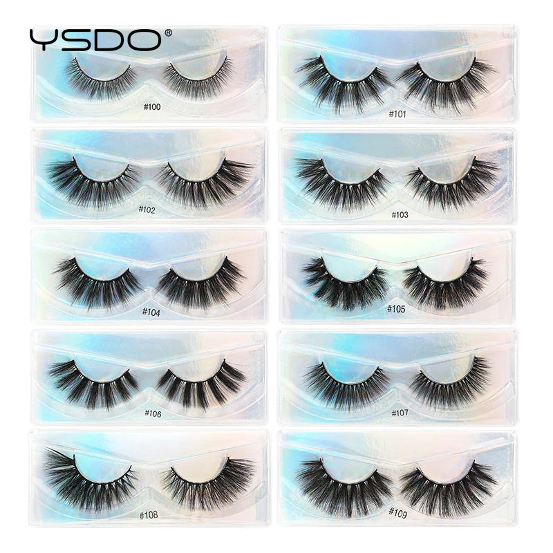 YSDO 3D Mink Strip Lashes Natural Soft False Eyelash Extensions