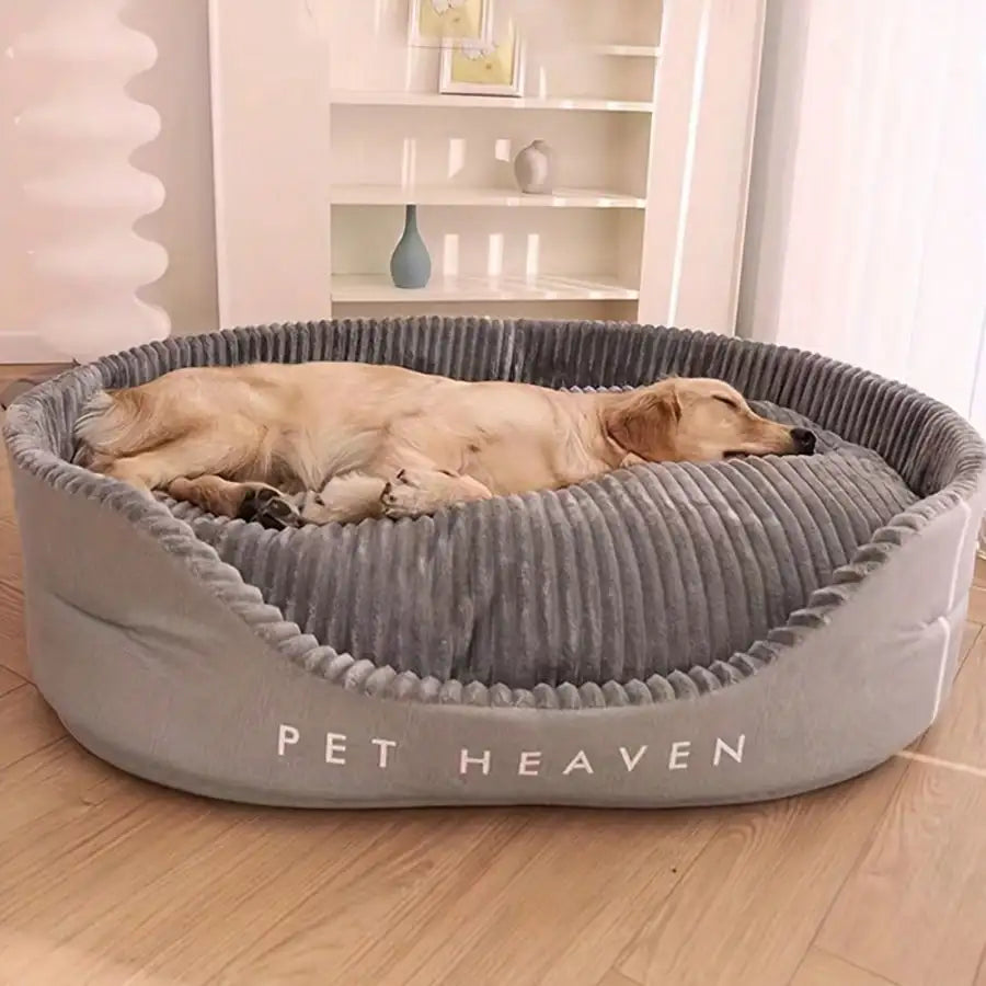 Machine Washable Cozy Pet Bed With Warm Mat For All Season Indoor Outdoor