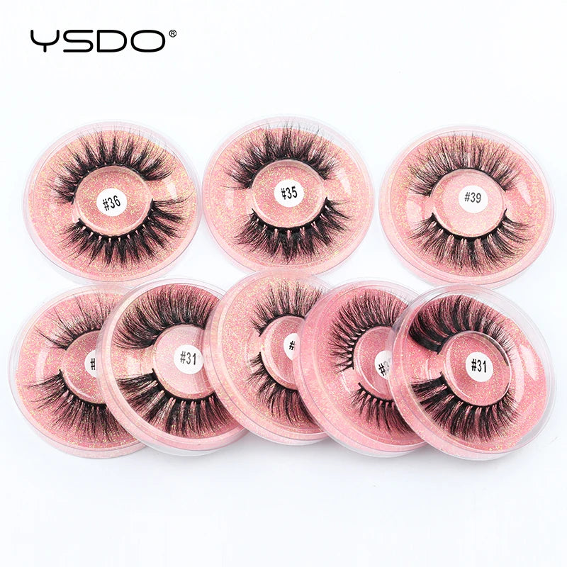 YSDO 3D Mink Strip Lashes Natural Soft False Eyelash Extensions