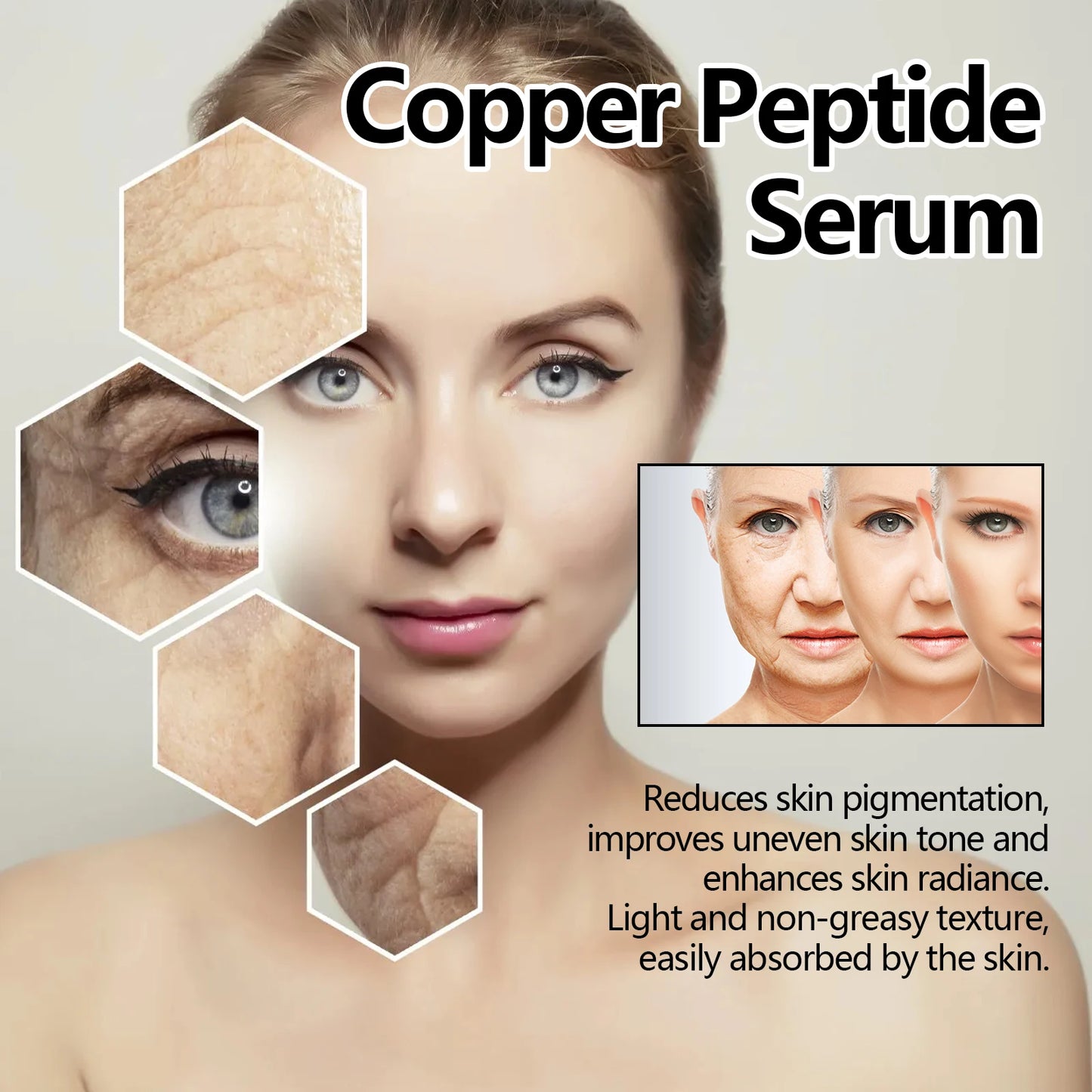 Eelhoe Copper Peptide Facial Serum Moisturizing Firming Skin