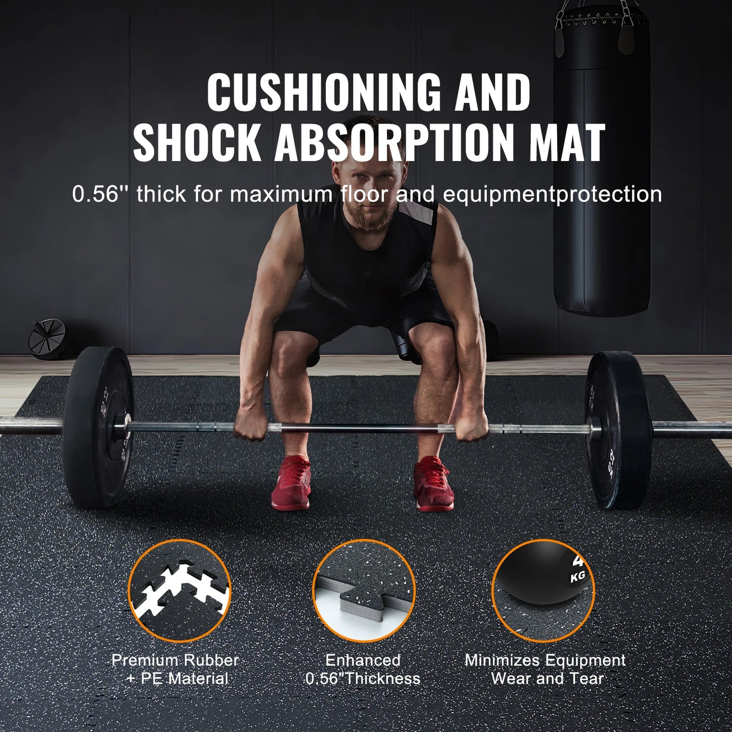 SucceBuy Interlocking Floor Mats EVA Foam For Gym And Home
