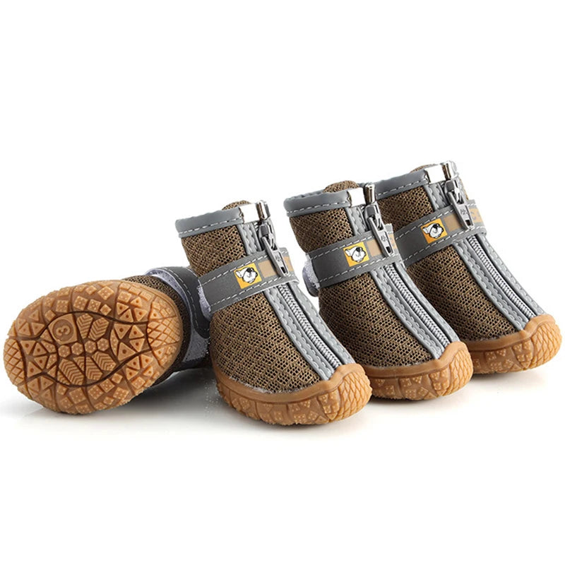 Hobbaggo Dog Shoes Non Slip Breathable Plush Paw Boots